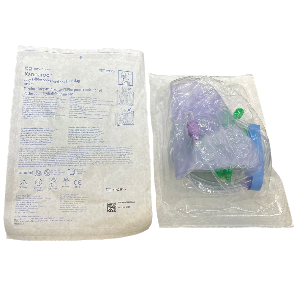 Kangaroo Joey ENPlus Spike Set With Inline Med Port (777501) (With Bag 777505)