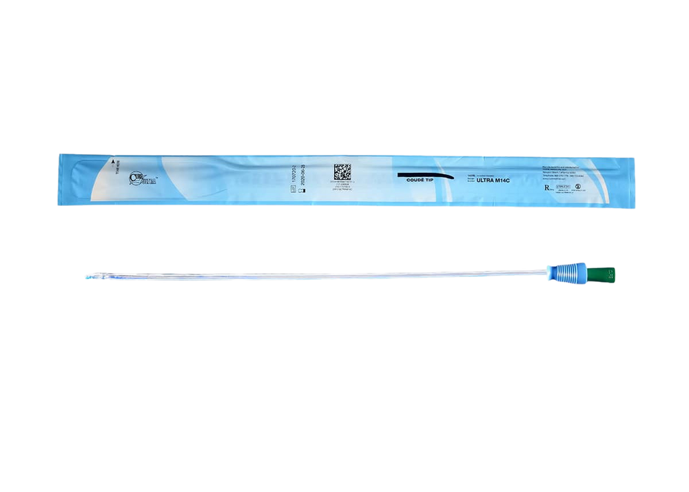 ConvaTec Cure Ultra Catheter Pre Lubricated Coude Tip, Male 16" - All Sizes