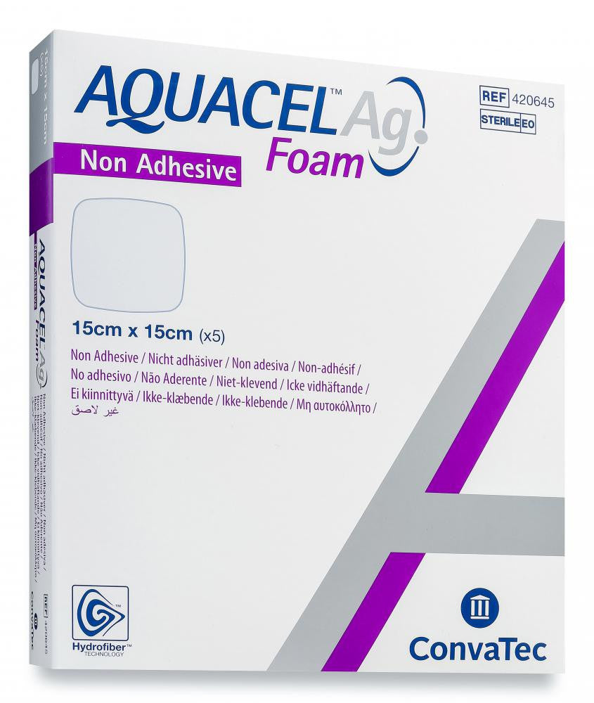 ConvaTec Aquacel Ag Foam Non-Adhesive Dressing - All Sizes