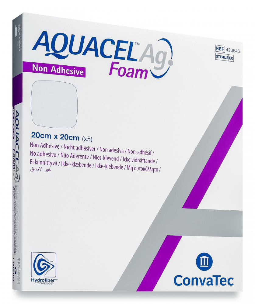 ConvaTec Aquacel Ag Foam Non-Adhesive Dressing - All Sizes