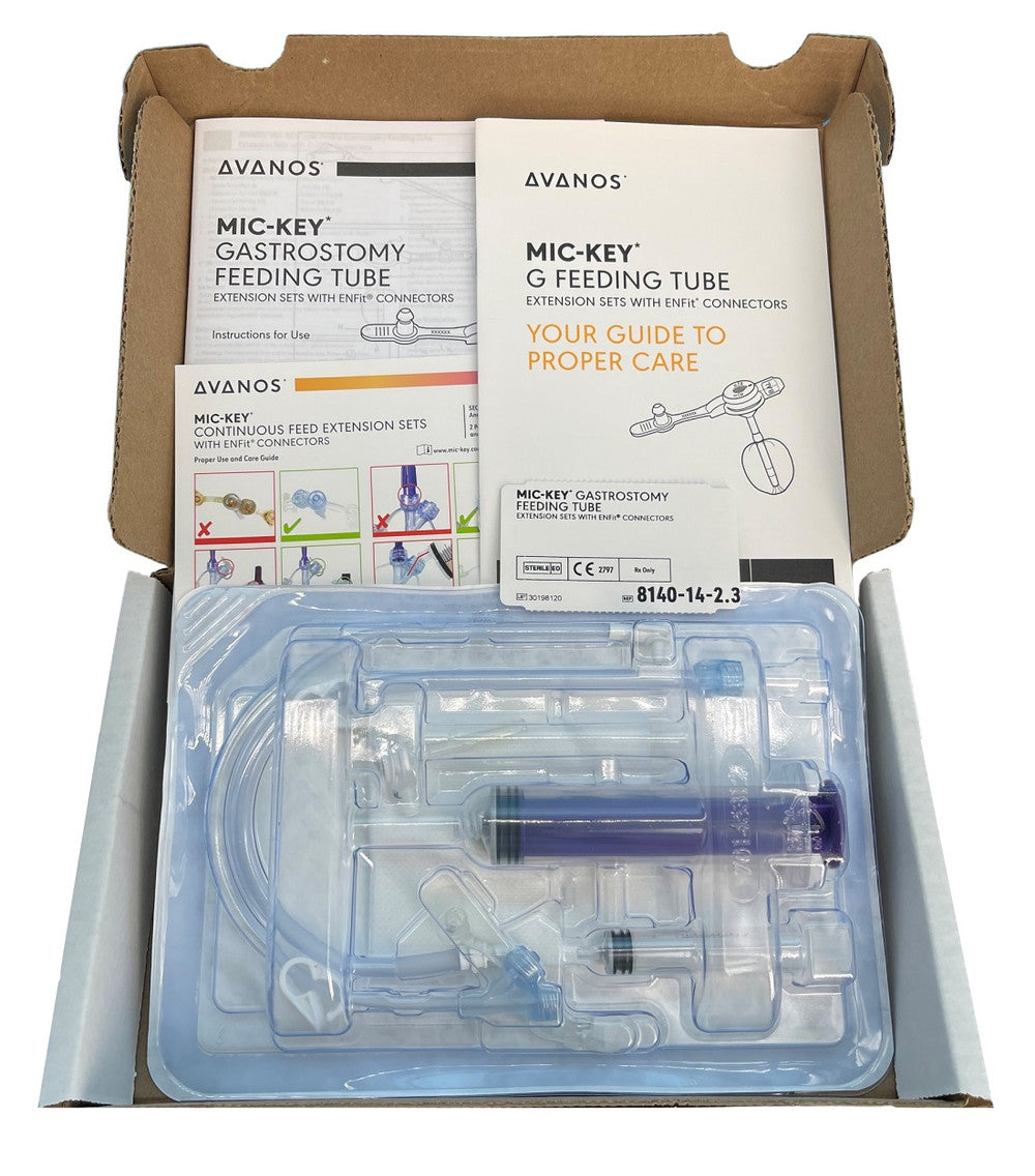 Avanos Mic Key Low Profile Balloon Gastrostomy Feeding Tube Extension