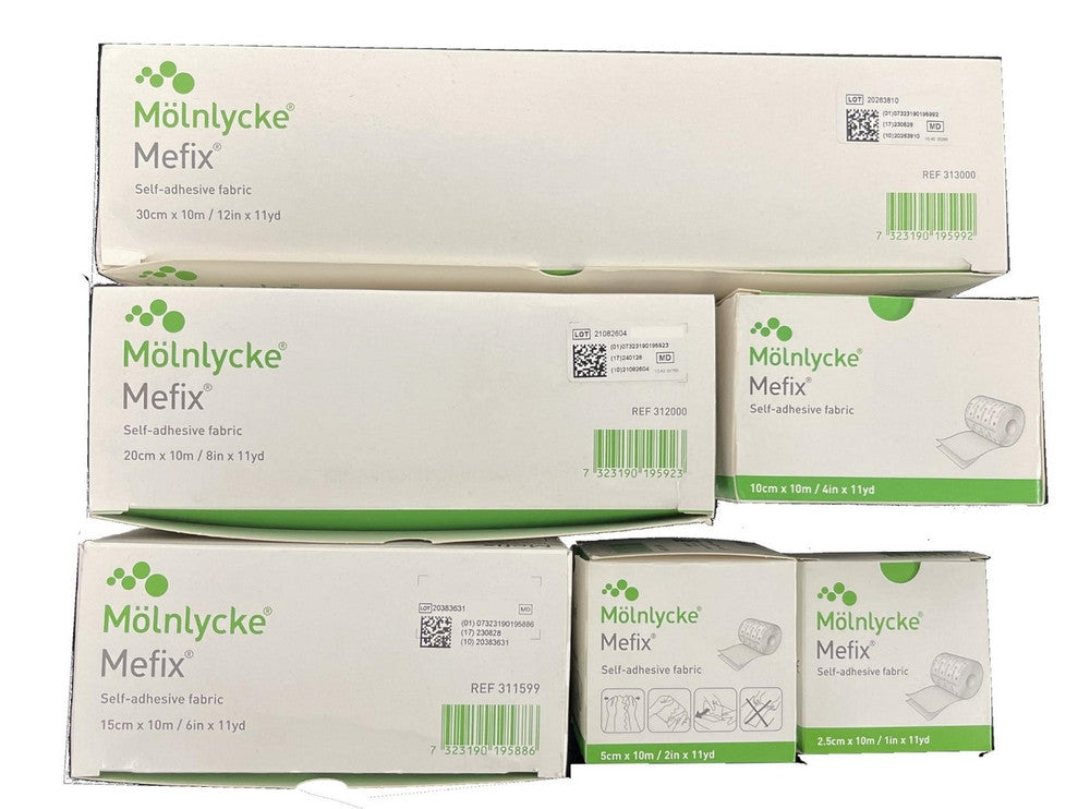 Molnlycke Mefix Self Adhesive Fabric Fixation Tape Each All Sizes