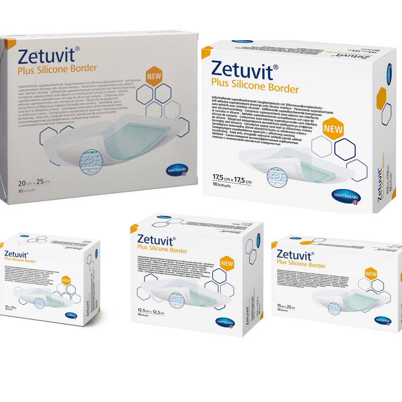 Hartmann Zetuvit Plus Silicone Border Dressing All Sizes