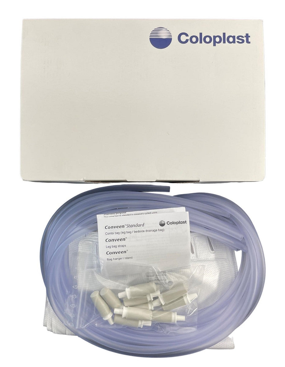 Coloplast Conveen Urinary Bag 1500ml 90cm Tube Clamp Tap All