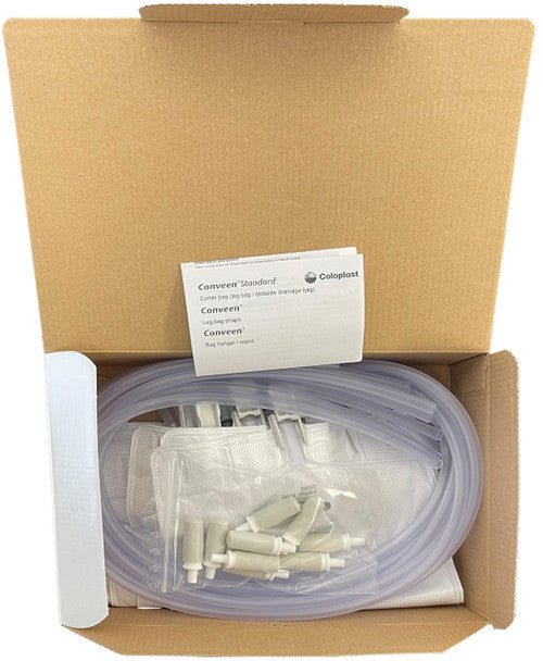 Coloplast Conveen Urinary Bag 1500ml 90cm Tube Clamp Tap All