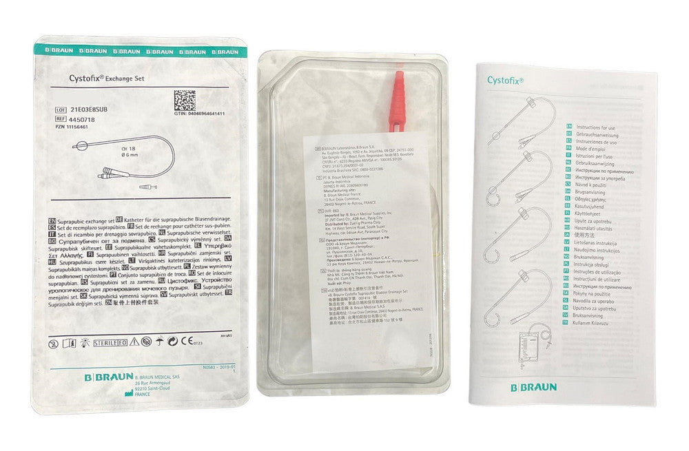 B. Braun Cystofix Suprapubic Catheter Without Guidewire 10ml Unisex 44cm