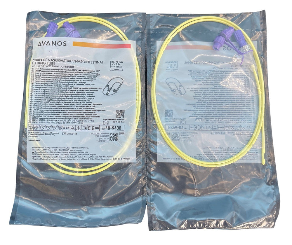 Avanos Corflo Nasogastric/Nasointestinal Feeding Tube Anti Clog With Enfit Connector