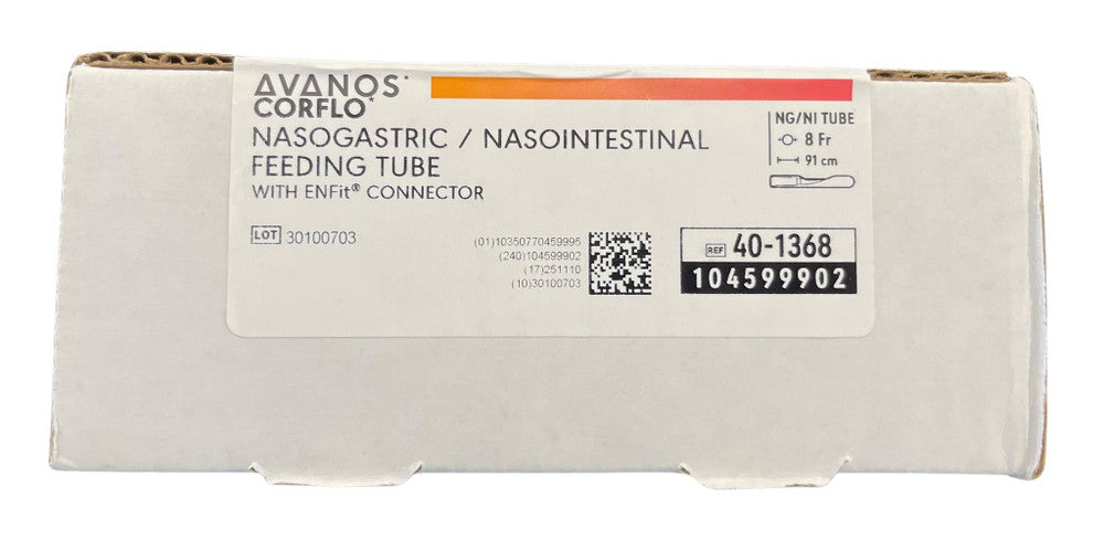 Avanos Corflo Nasogastric/Nasointestinal Feeding Tube Anti Clog With Enfit Connector