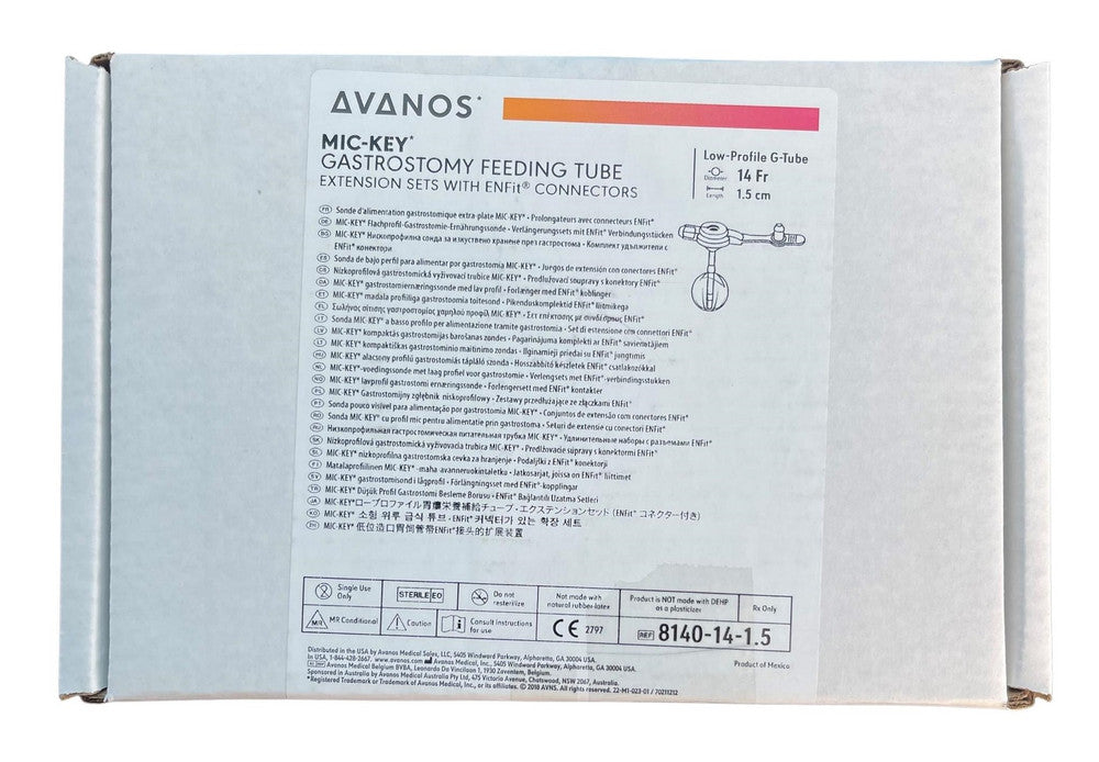Avanos Mic Key Low Profile Balloon Gastrostomy Feeding Tube Extension