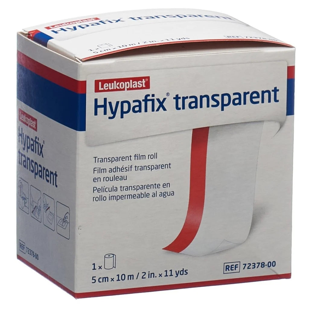 Hypafix Transparent Waterproof Dressing Fixation, Box of 1Roll (5cm x ...